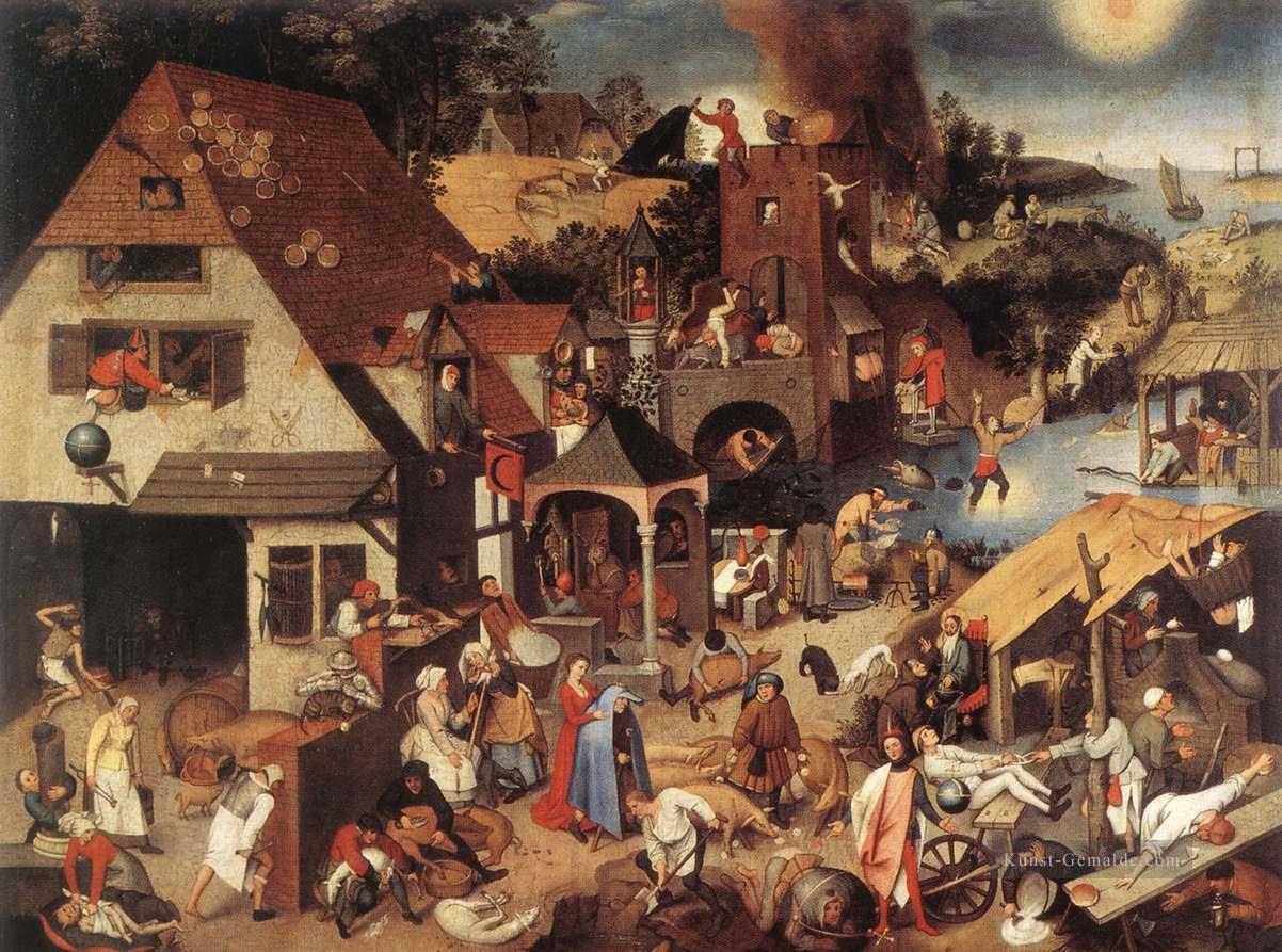 Sprüche Bauer genre Pieter Brueghel der Jüngere Ölgemälde